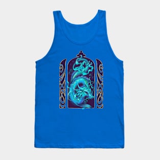 Blue Deep Water Dragon Tank Top